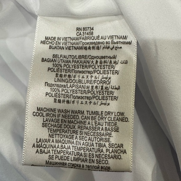 BCBG white tiered asymmetrical maxi dress - Picture 5 of 5